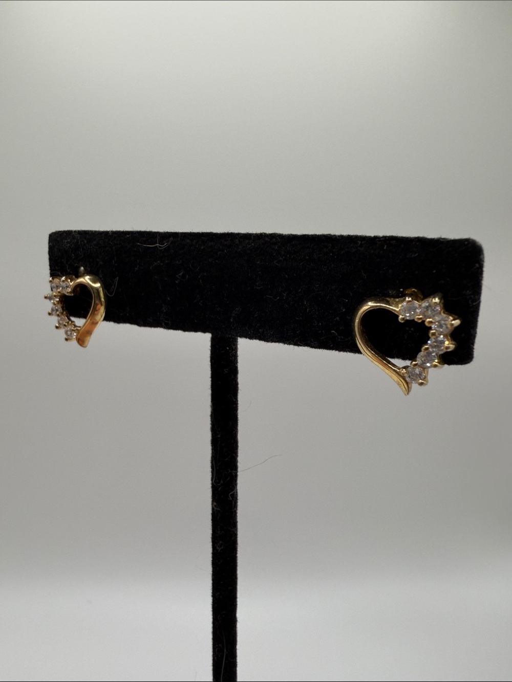 Gold plated Sterling Silver 925 Crystal Stud Earrings